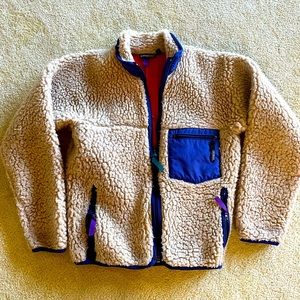 RETRO Original PATAGONIA fleece jacket. Total classic, rare find!